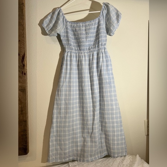 Jessica Simpson Dresses & Skirts - Jessica Simpson Checkered Blue Dress